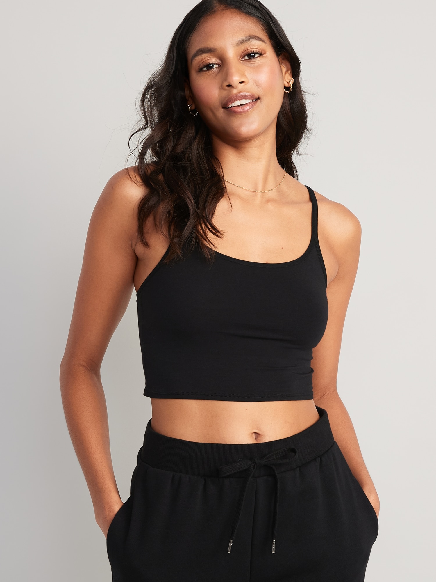 Buy Comfy Cami Bra for Women Crop Top Yoga Bralette Longline