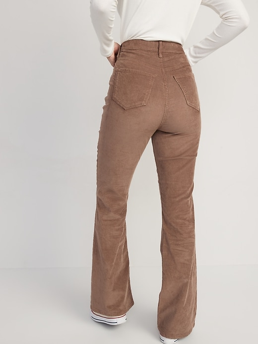 Image number 2 showing, Higher High-Waisted Flare Corduroy Pants for Women