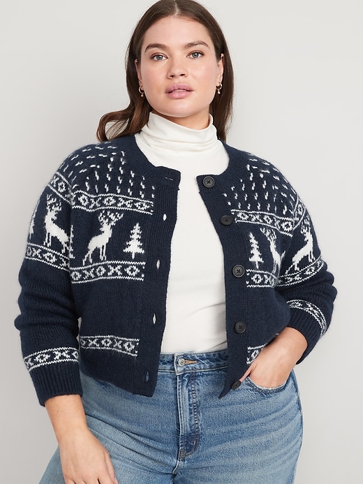 Image number 6 showing, Matching Holiday Fair Isle Cardigan Sweater