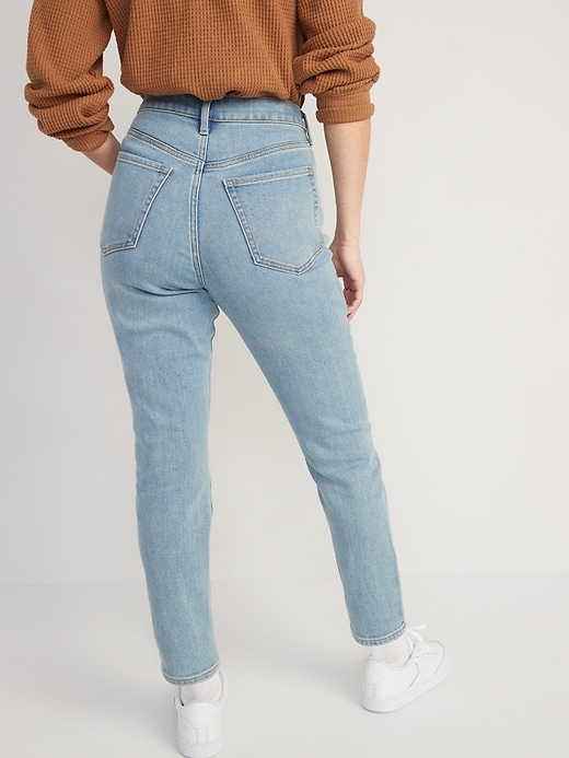 High-Waisted OG Straight Built-In Warm Ankle Jeans | Old Navy