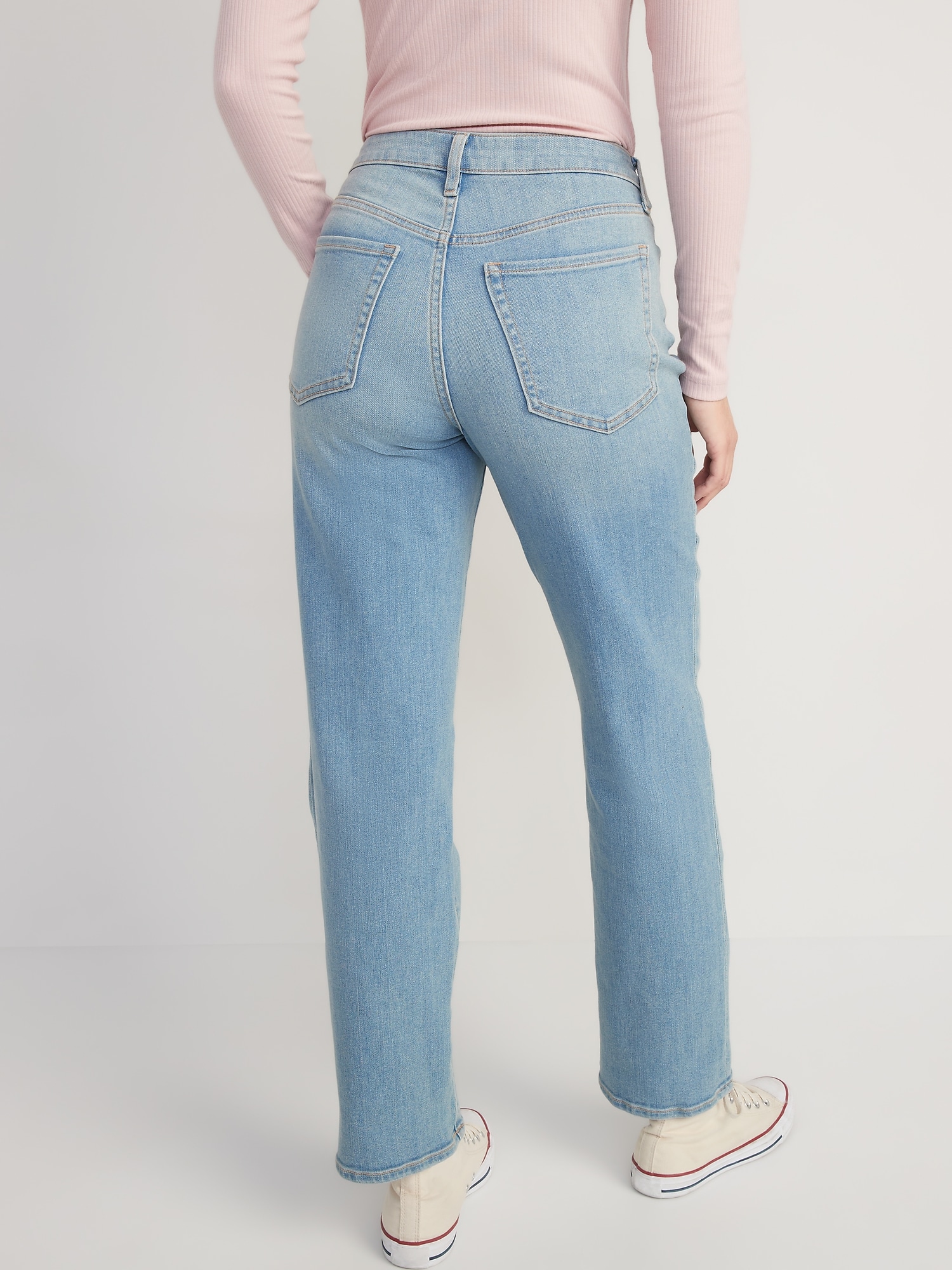 Old Navy Women's High-Waisted OG Loose Jeans - Blue - Size 10