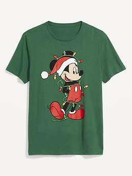 Disney© Mickey Mouse Christmas Matching Gender-Neutral T-Shirt for Adults