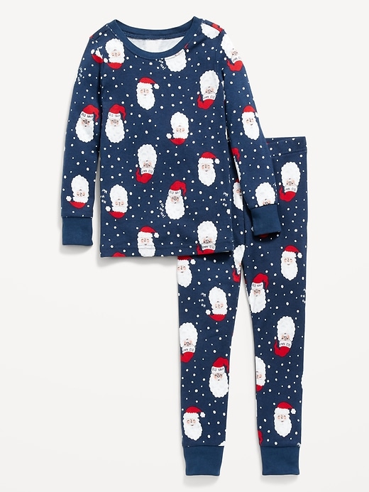 View large product image 2 of 3. Unisex Matching Santa Claus Snug-Fit Pajama Set for Toddler