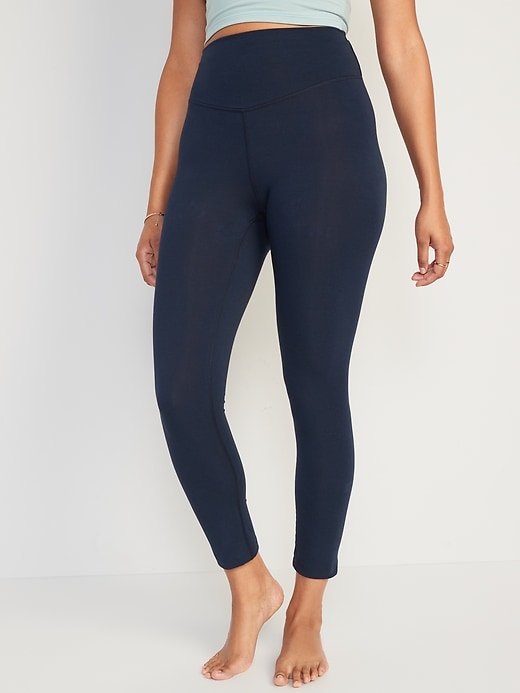 Image number 1 showing, Extra High-Waisted PowerChill Cropped Leggings for Women