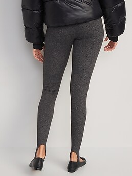 Old Navy, Pants & Jumpsuits, Highwaisted Cozecore Heathered Performance  Stirrup Leggings