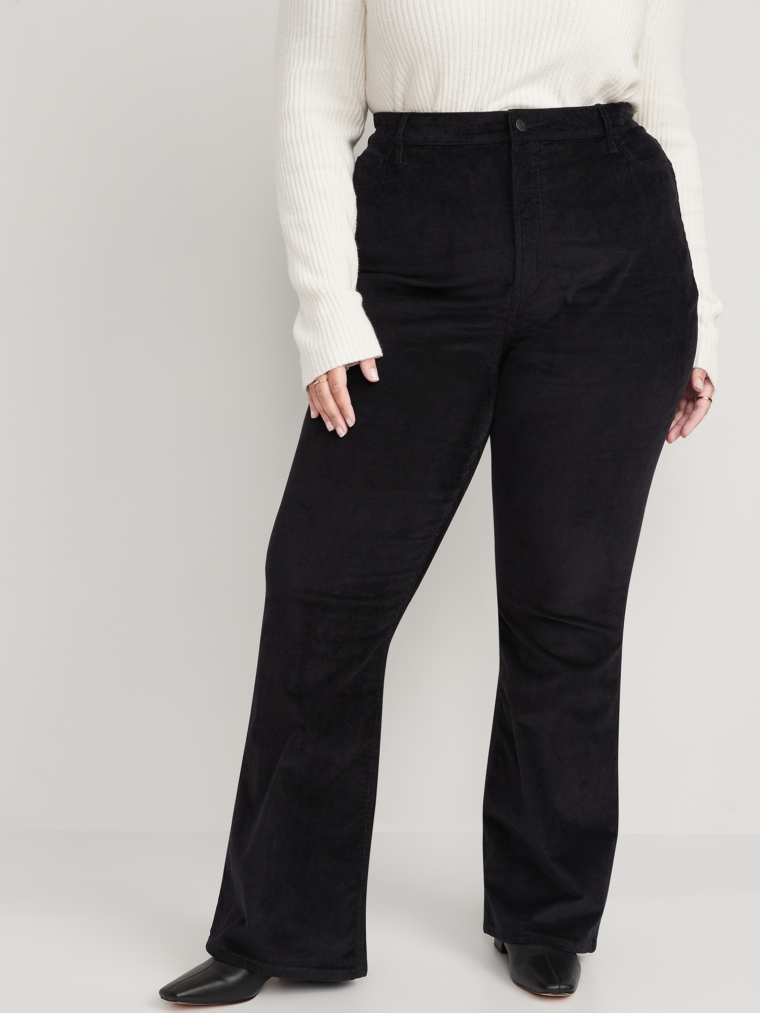 Higher High-Waisted Corduroy Flare Pants for Women | Old Navy