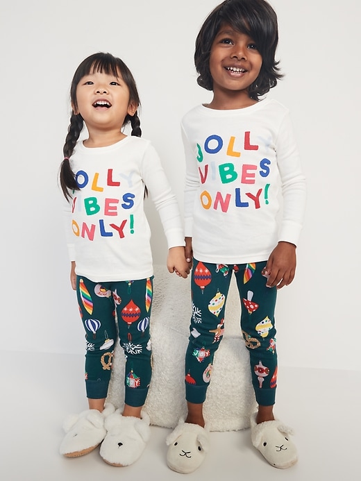 View large product image 1 of 4. Unisex Matching Print Pajamas for Toddler & Baby
