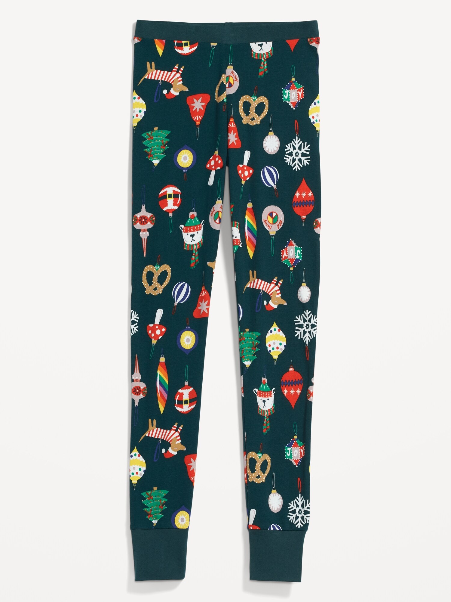 Womens Christmas Pyjama Bottom Pant GAP Old Navy Festive Cotton Long PJ Cosy