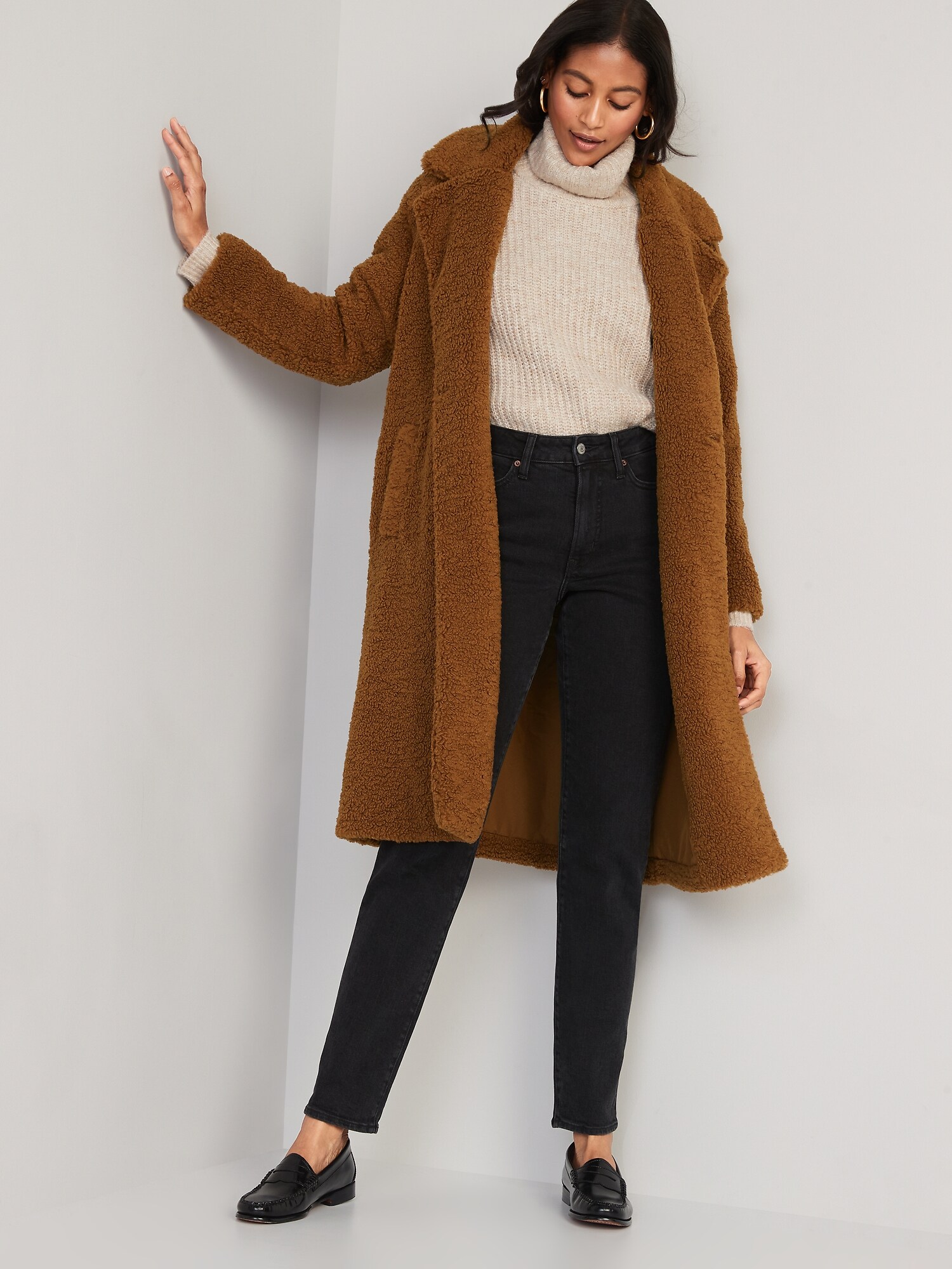 Old navy 2025 sherpa coat