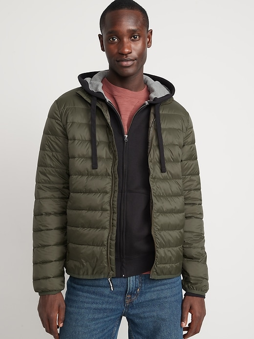View large product image 1 of 1. Water-Resistant Lightweight Quilted Jacket