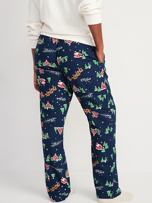 Image number 6 showing, Printed Flannel Pajama Pants for Women