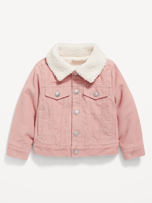 View large product image 1 of 2. Unisex Sherpa-Collar Corduroy Trucker Jacket for Toddler