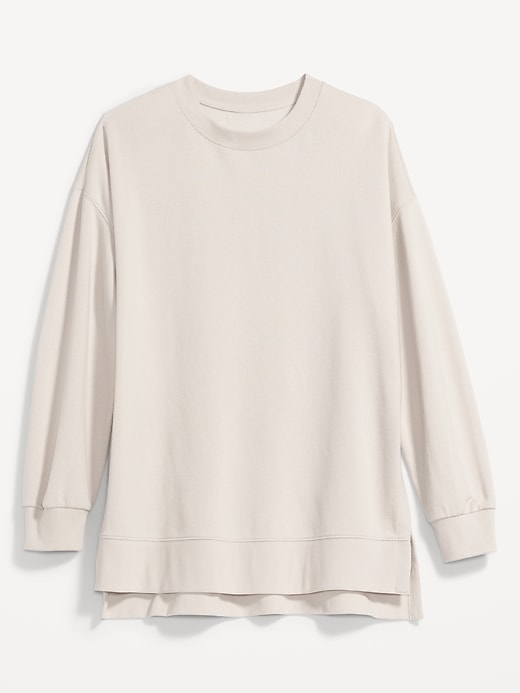 Image number 4 showing, Oversized Boyfriend Garment-Dyed Tunic Sweatshirt
