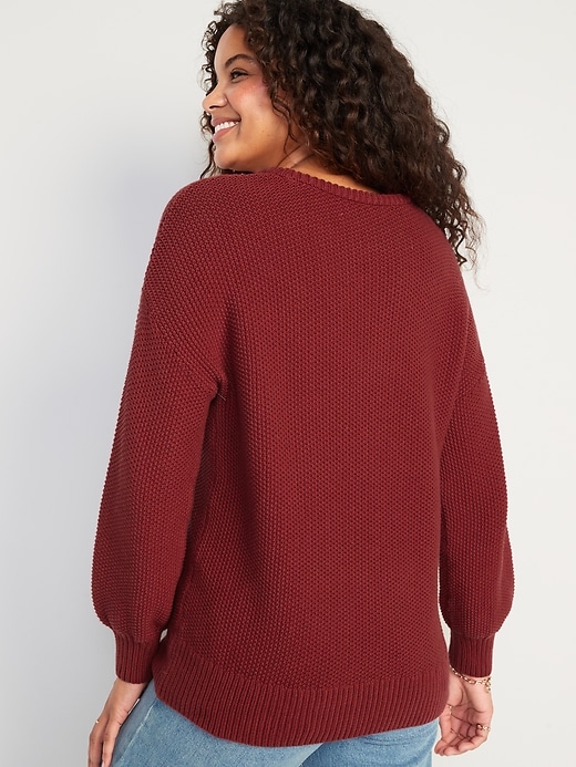 Image number 2 showing, Textured-Knit Tunic Sweater for Women