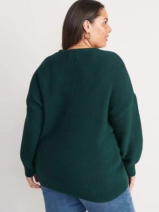 Image number 8 showing, Textured-Knit Tunic Sweater for Women