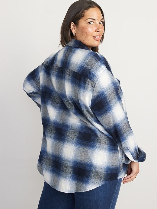 Image number 8 showing, Flannel Boyfriend Tunic Shirt