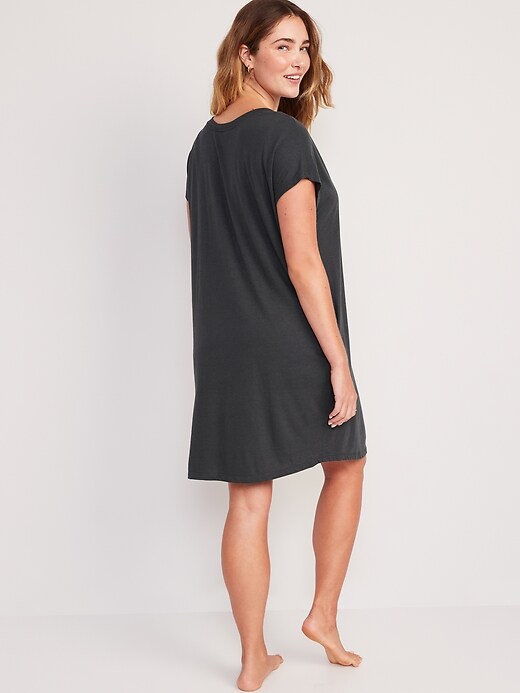 Maternity Sunday Sleep UltraSoft Henley Nursing Nightgown Old Navy