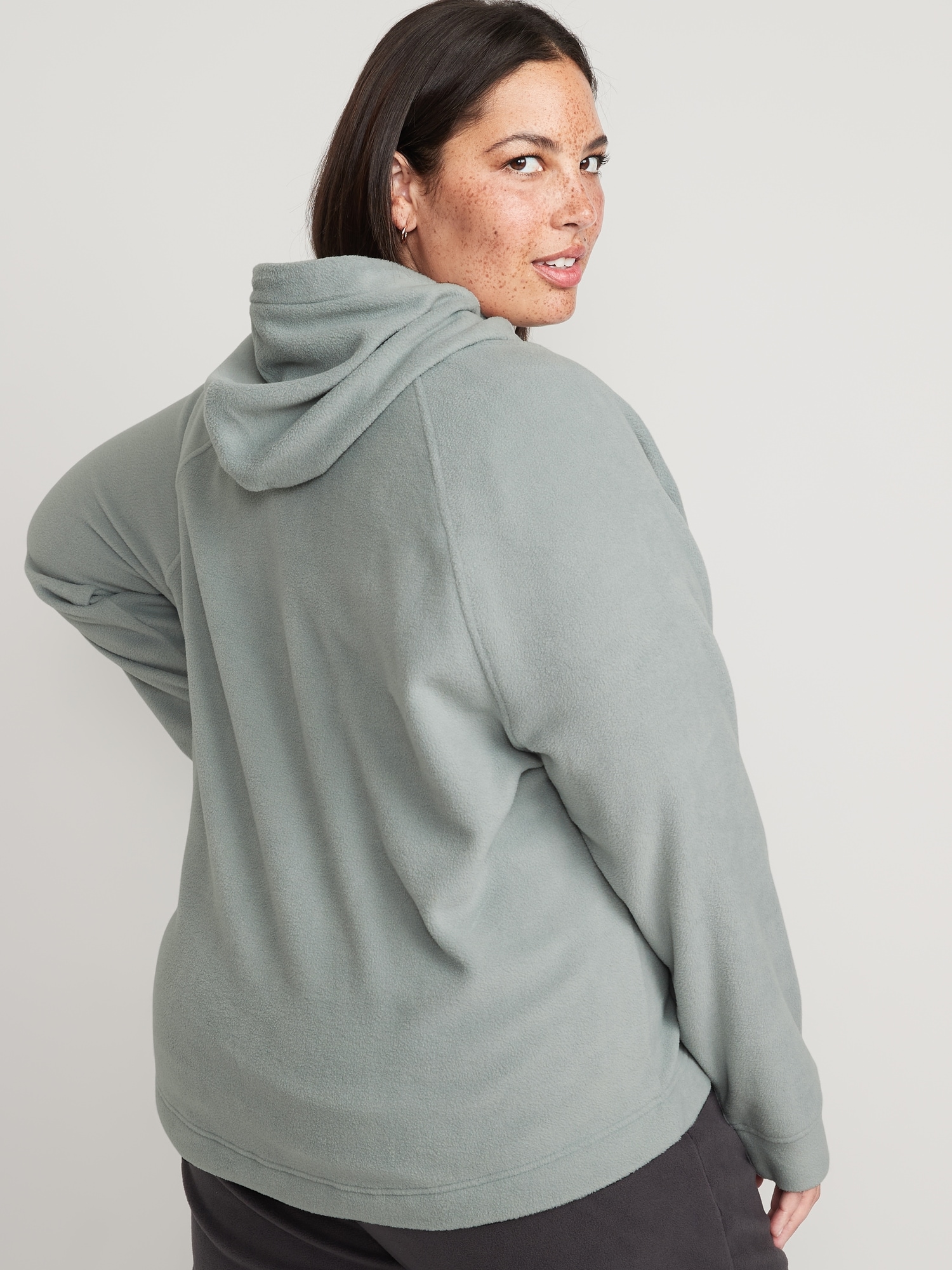Microfleece Funnel-Neck Pullover Hoodie for Women | Old Navy