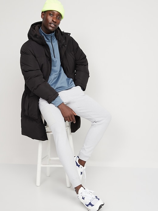 Oversized Down & Feathers Fill Hooded Parka Coat for Men | Old Navy
