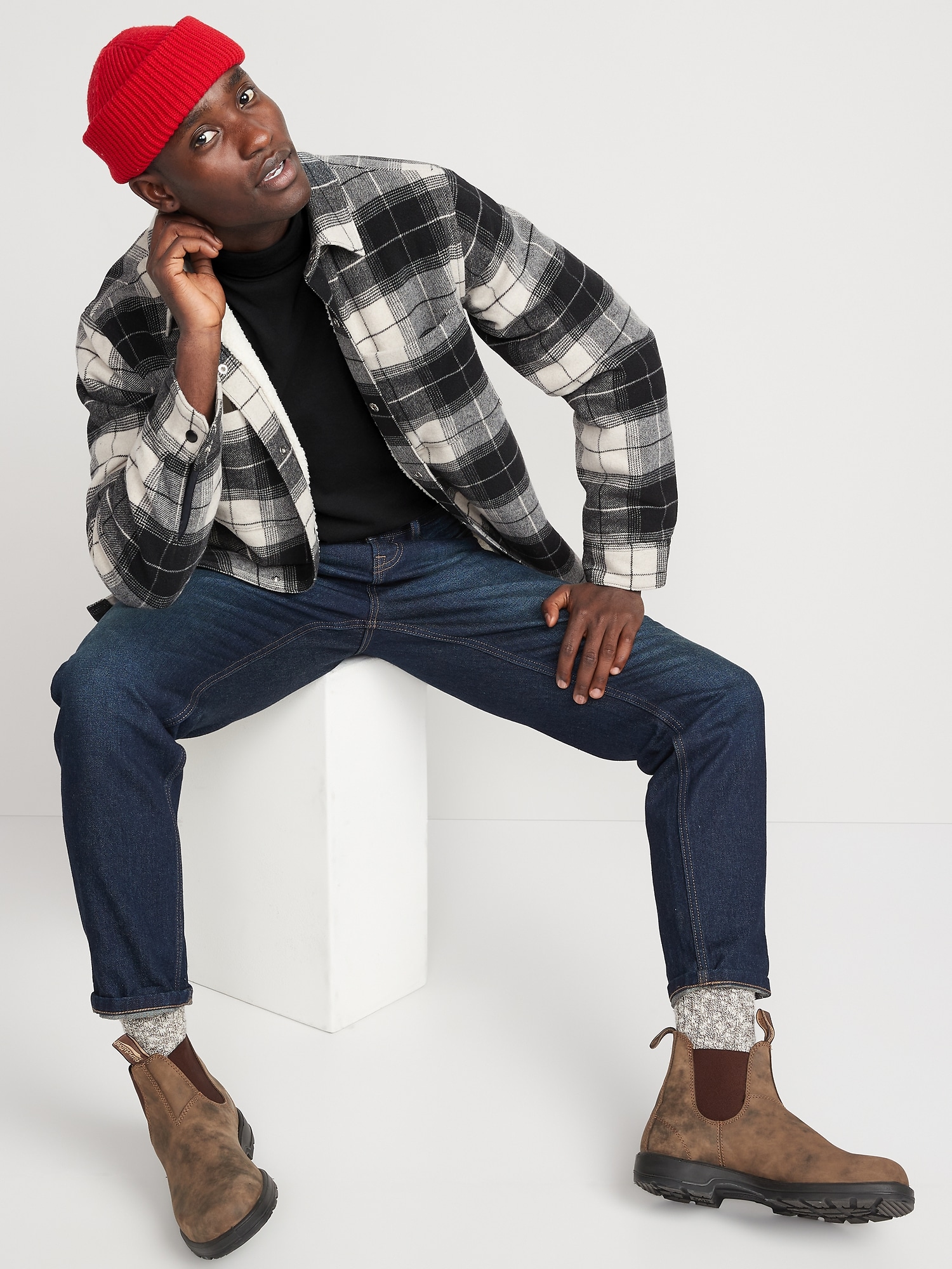 Turtleneck JerseyKnit LongSleeve TShirt Old Navy