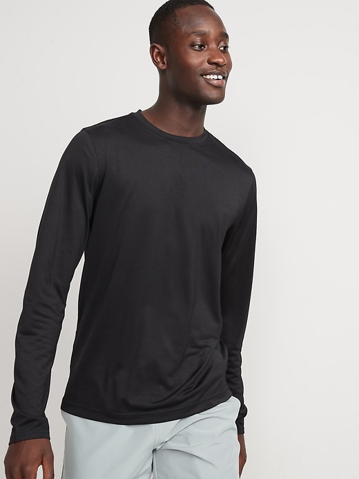 Image number 1 showing, Go-Dry Cool Odor-Control Core Long-Sleeve T-Shirt