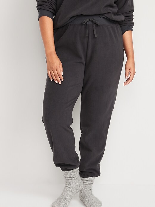 High-Waisted Microfleece Lounge Jogger Sweatpants