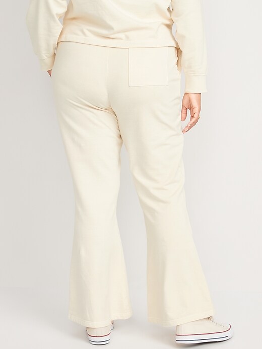 Image number 6 showing, Extra High-Waisted Snuggly Fleece Flare Sweatpants