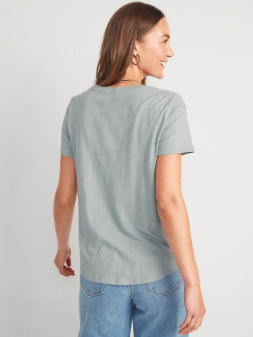 Image number 3 showing, EveryWear Slub-Knit Graphic T-Shirt for Women