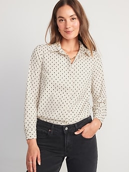 Old navy cheap polka dot blouse