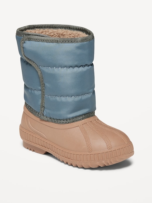 View large product image 1 of 3. Quilted Duck Boots for Toddler Boys