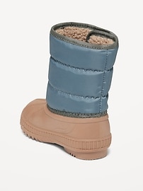 View large product image 3 of 3. Quilted Duck Boots for Toddler Boys
