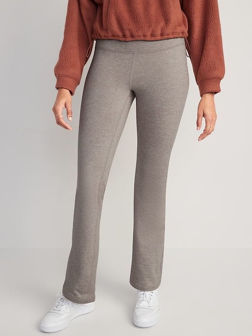 Image number 1 showing, High-Waisted CozeCore Boot-Cut Leggings for Women