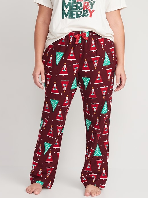 Image number 5 showing, Mid-Rise Flannel Pajama Pants