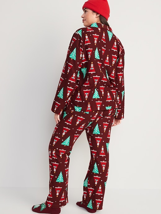 Image number 6 showing, Printed Flannel Pajama Set for Women