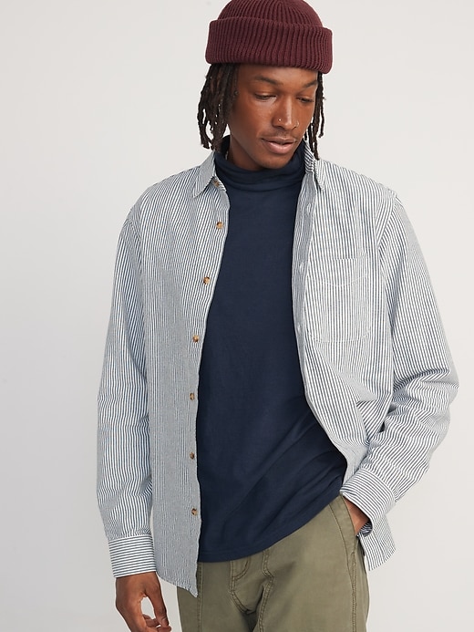 Image number 1 showing, Regular-Fit Non-Stretch Everyday Oxford Shirt for Men