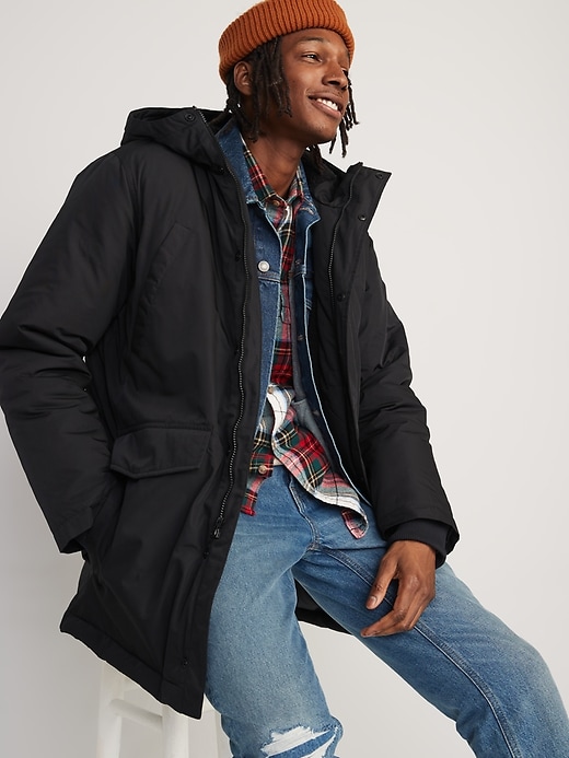 Water-Resistant Hooded Parka Coat | Old Navy