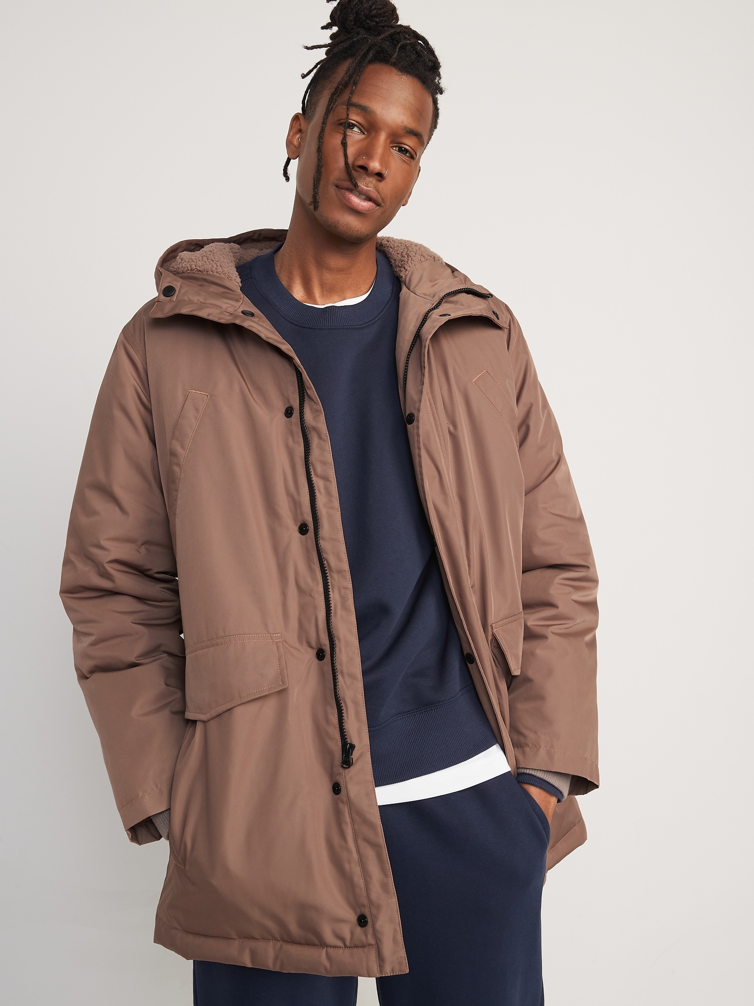 Water-Resistant Hooded Parka Coat | Old Navy