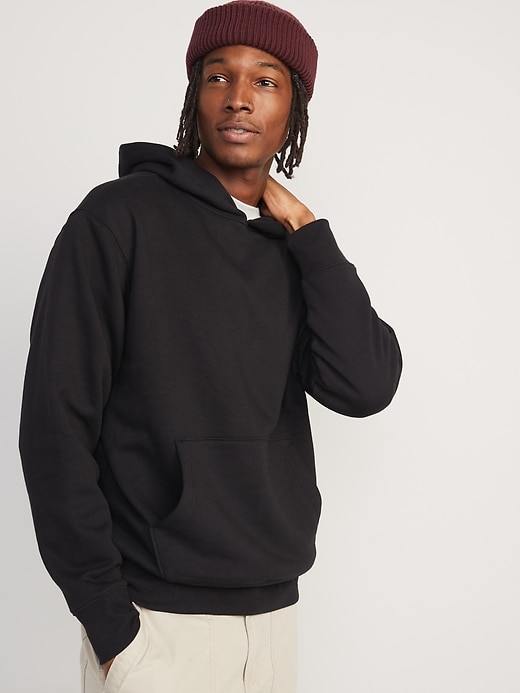 View large product image 1 of 1. Oversized Thermal-Lined Pullover Hoodie