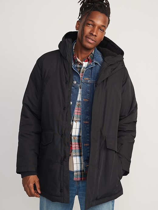 Water-Resistant Hooded Parka Coat | Old Navy