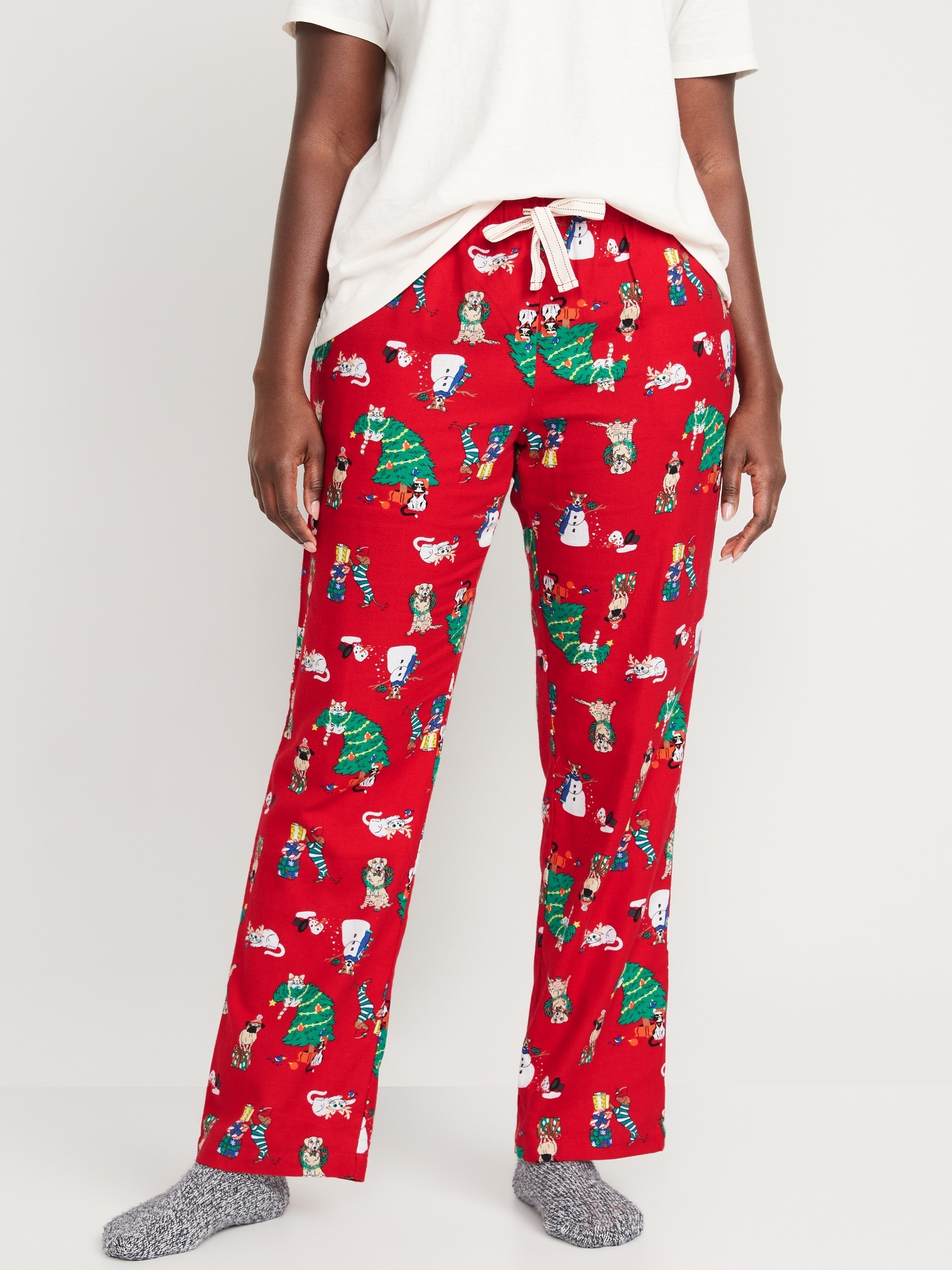 Mid-Rise Flannel Pajama Pants | Old Navy