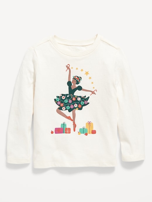 View large product image 1 of 1. Unisex Long-Sleeve Graphic T-Shirt for Toddler