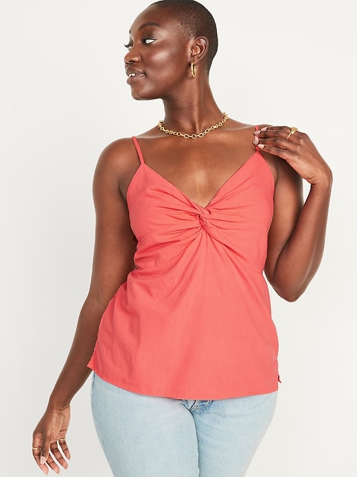 Fitted Twist-Front Cami Top | Old Navy