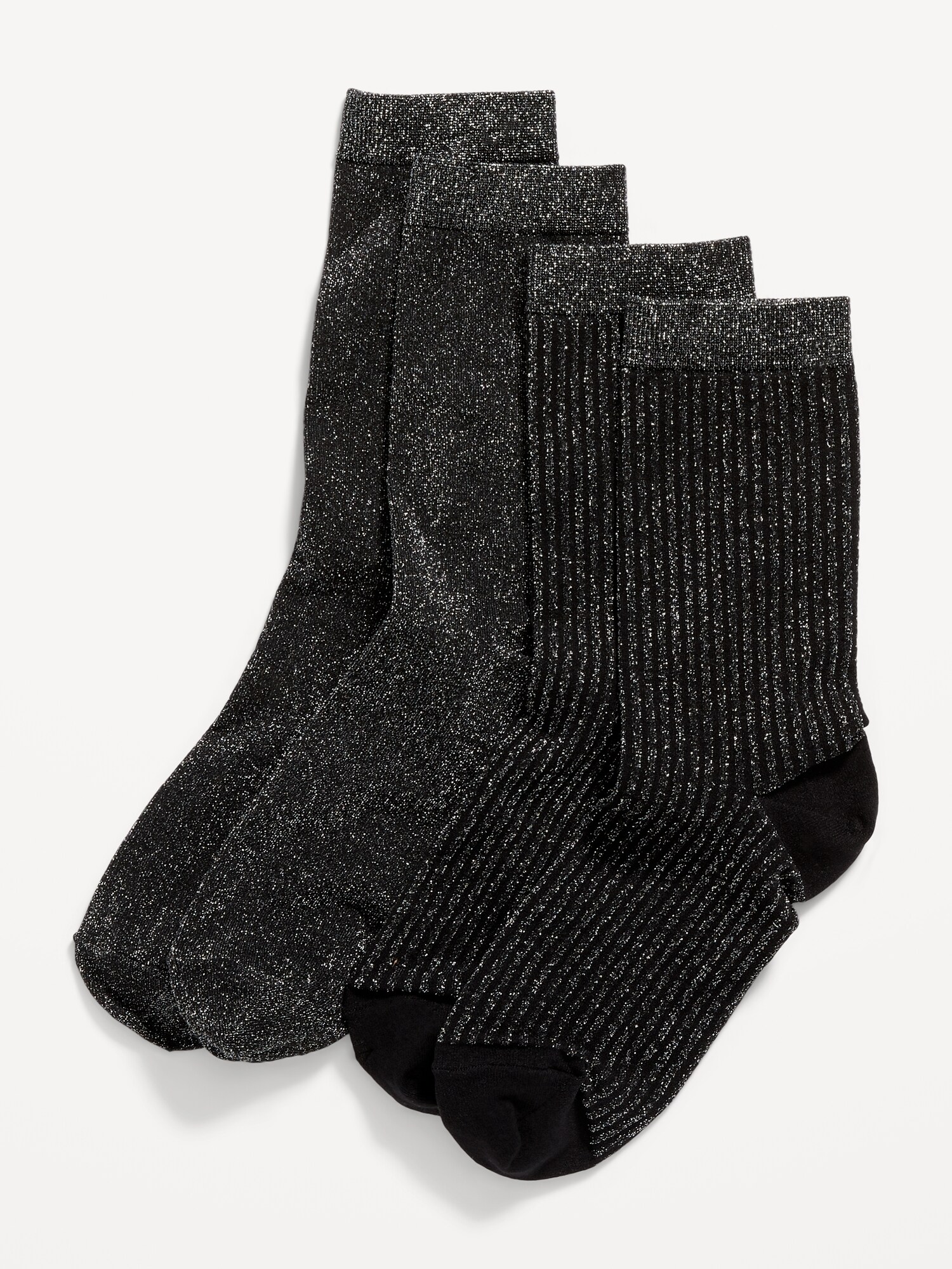 Oldnavy 2-Pack Sparkle Crew Socks for Women