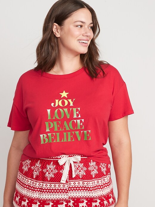 Image number 7 showing, Matching Holiday Graphic Easy T-Shirt for Women