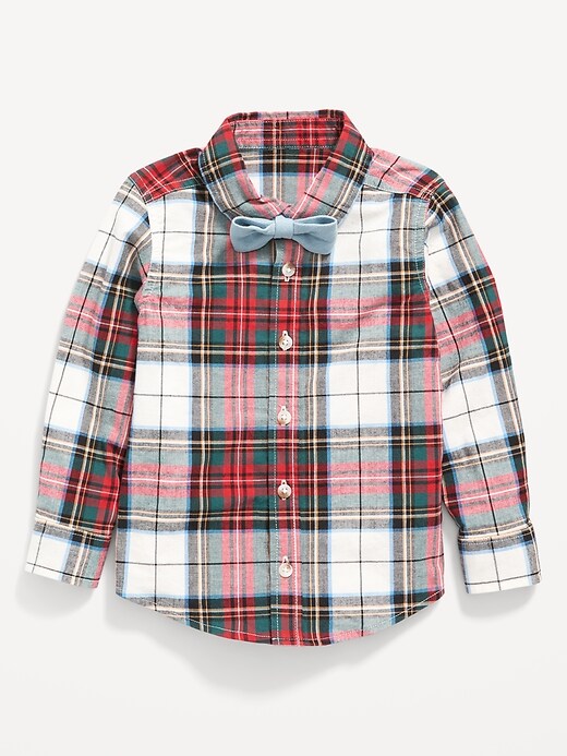 View large product image 1 of 3. Plaid Shirt and Bow-Tie Set for Toddler Boys