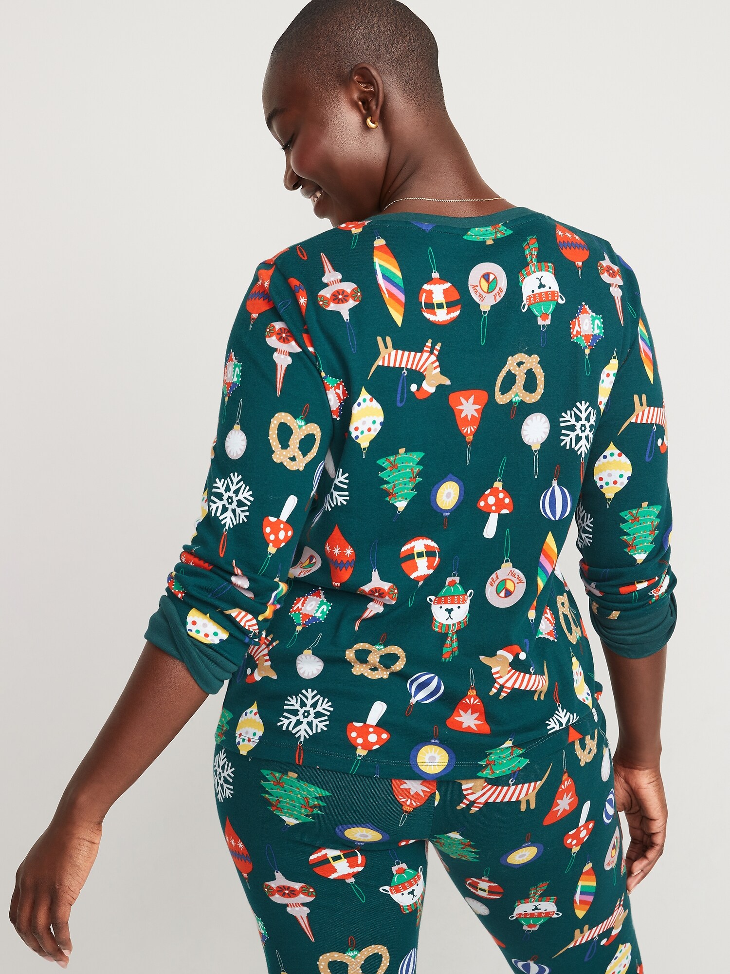 Women's christmas pajamas online old navy