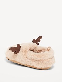 View large product image 3 of 3. Unisex Critter Slippers for Baby