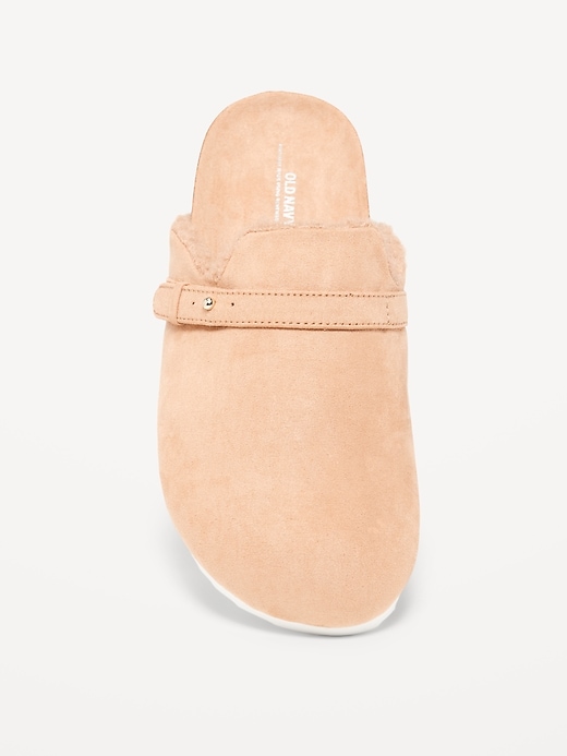 View large product image 2 of 3. Faux-Suede Sherpa-Lined Clog Shoes for Girls (Partially Plant-Based)