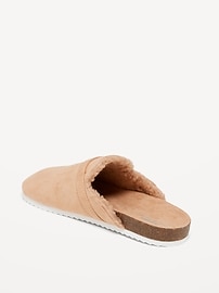 View large product image 3 of 3. Faux-Suede Sherpa-Lined Clog Shoes for Girls (Partially Plant-Based)