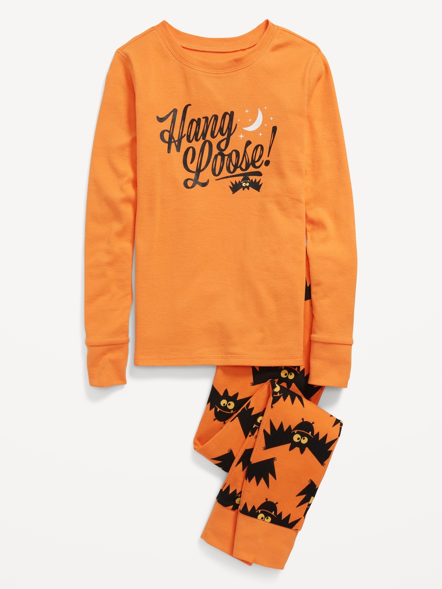 Oldnavy Gender-Neutral Halloween Matching Graphic Snug-Fit Pajama Set For Kids